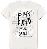 Impact Men's Pink Floyd The Wall Fitted Jersey T-Shirt, Vintage White, Medium
