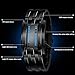 Gets Unisex Binary Watch Unique Led Illuminator Wrist Watches Creative Stainless Steel Sports Watch (Black-6.7 inch,6.7 inch)