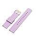 MLQSS Soft Silicone Watch Band with Quick Release Pins - Choice Color & Width (18mm, 20mm or 22mm) Watch Straps w/Adjustable Metal Clasp