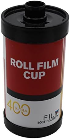 Classical Novel Roll Film Cup - Creative Stainless Steel Thermos Mug, 12 Ounce Great for Drinking Beverage and Water, Ideal Gift (Red, Roll Film)