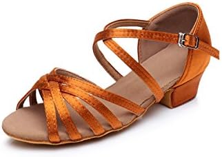 Cdso C1 Bronze Girls Latin Dance Shoes Ballroom Salsa For (Little or Big Kid)