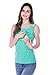 Bearsland Women's Breastfeeding and Nursing Tank Top and Cami Shirt,Green,Medium