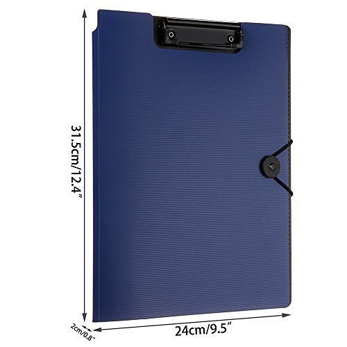 Clipboard Folder File Padfolio Clipboard Storage, Kakbpe Bussiness Letter Size Padfolio with