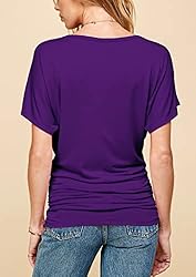 MBJ WT817 Womens Dolman Drape Top with Side