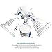 TOPELE Flood Light with Motion Sensor, Super Bright LED Security Light with 2200LM 4000K Daylight, 2 Adjustable Head Motion Security Lights for Garage Yard, 24W, Waterproof IP65 & ETL Listed, White