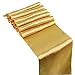 HOSL Pack of 6 Glitter Sequin Table Runners 12 x 108 Inches for Wedding Banquet Party Decoration (10Pack Gold)