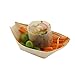 CiboWares Wooden Serving Boat, 3.5