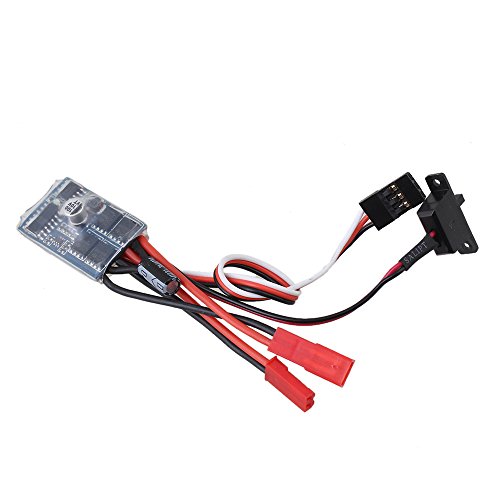 Mxfans RC 1:16 1:18 Multi-color 20A Programmable ESC Brush Reverse Speed Controller With Brake For 130/180/260/280/380 Motor Upgrade