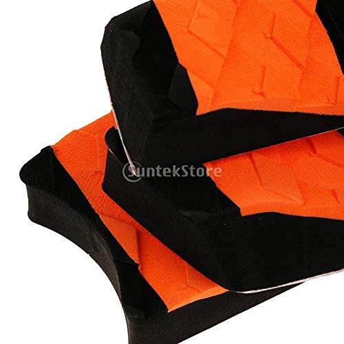 5 Piece Stomp Grip Deck Traction Tail Pad for Surfing Skimboarding Longboard - Thumbnail 5