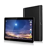 10 Inch 3G Phablet Android 7.0 Octa Core 64GB ROM 4GB RAM Call Phone Tablet PC, Unlocked Dual Sim Card Slots, Bluetooth, GPS, WiFi, Netflix YouTube Resolution 1920X1080 Display (Metallic Black)