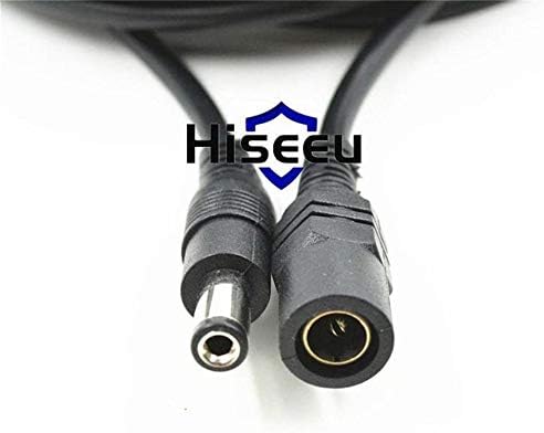 Hiseeu 30FT(10M) 5.5mm x 2.1mm Power Extension Cable for DC 12V Power Adapter - Image 4