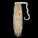 SARLA Ponytail Hair Extension Curly Wavy Synthetic Fake Wrap Around Pony Tail Long Hairpiece 22 Inch for White Women Heat Resistant Fiber Beach Blonde