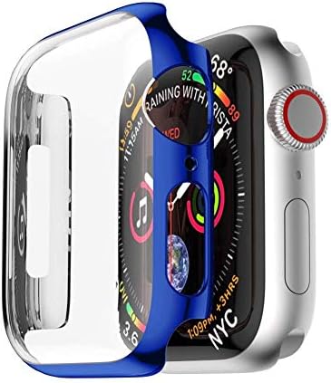 iTop3te Series 4 44mm Case for Apple Watch Screen Protector, iWatch Overall Protective Case Cover Screen Protector HD Clear Ultra-Thin Cover Case Bumper for Apple Watch Series 4 44mm 2018 Blue