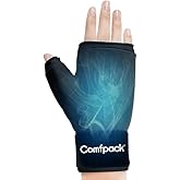 Comfpack Hand Ice Pack Glove, Soft Gel Thumb Ice Pack Wrap Reusable Hot Cold Therapy Wrist Cold Pack for Arthritis, Tenosynovitis, Swelling, Surgery, Tendonitis, Carpal Tunnel