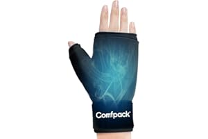 Comfpack Hand Ice Pack Glove for Arthritis, FSA Eligible, Soft Gel Thumb Ice Pack Wrap Reusable Hot Cold Therapy Wrist Cold Pack for Tenosynovitis, Swelling, Surgery, Tendonitis, Carpal Tunnel