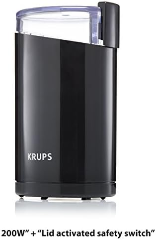 2 X KRUPS F203 Electric Spice and Coffee Grinder with Stainless Steel Blades, Black