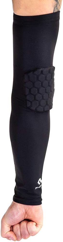 Mcdavid 6500 Hex Padded Arm Sleeve, Compression Arm Sleeve w/ Elbow Pad for Football, Volleyball, Baseball Protection, Youth & Adult Sizes, Sold as Single Unit (1 Sleeve) : Football Hand And Arm Pads : Sports & Outdoors