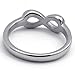 KONOV Stainless Steel Infinity Love Mens Womens Ring, Promise Engagement Wedding Band