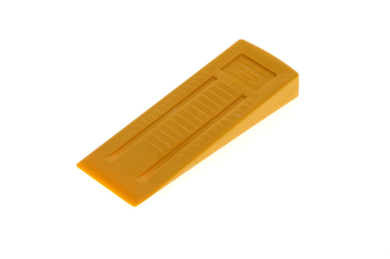 Ochsenkopf OX32-0100 Plastic "Yukon" Felling Wedge, Yellow, 180 mm