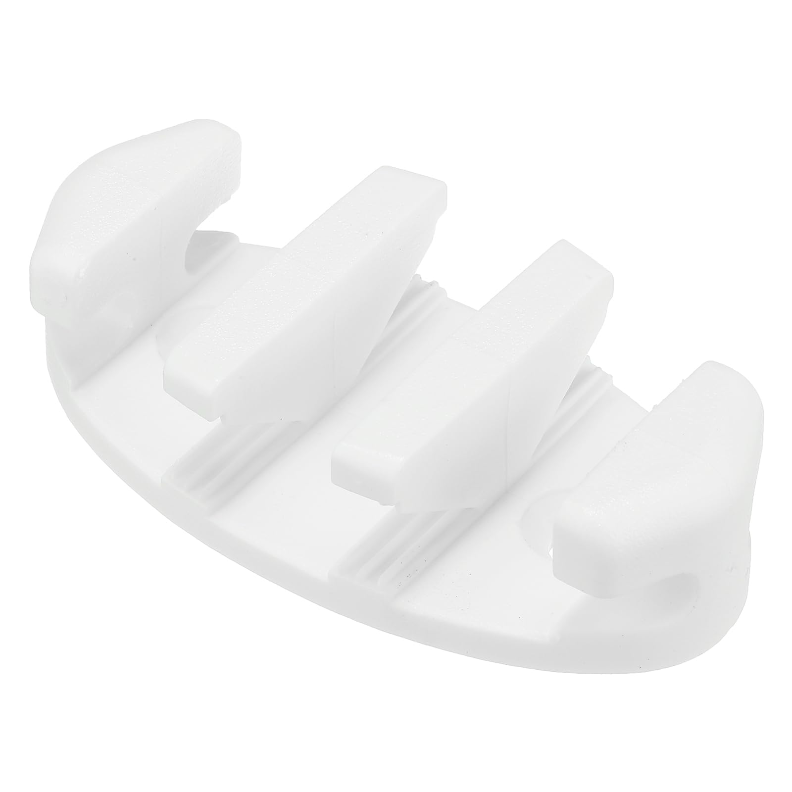 PATIKIL 3.46 Inch Nylon Zig Zag Cleat, Rope Tie Kayak Cleat Marine Hardware for Deck Boats Canoes Kayaks, White