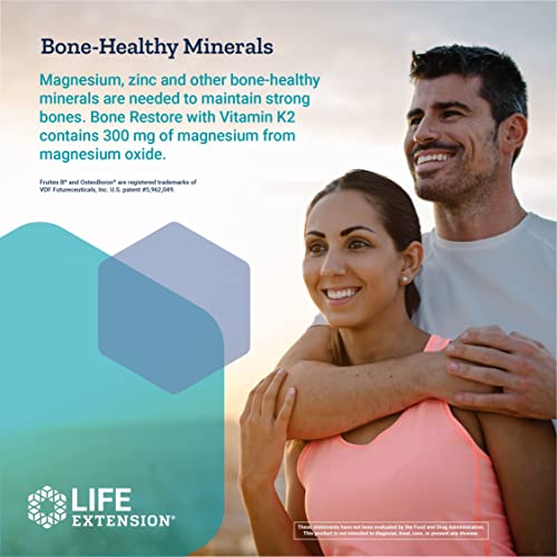 Life Extension Bone Restore + Vitamin K2 Vitamins & Minerals Maintain