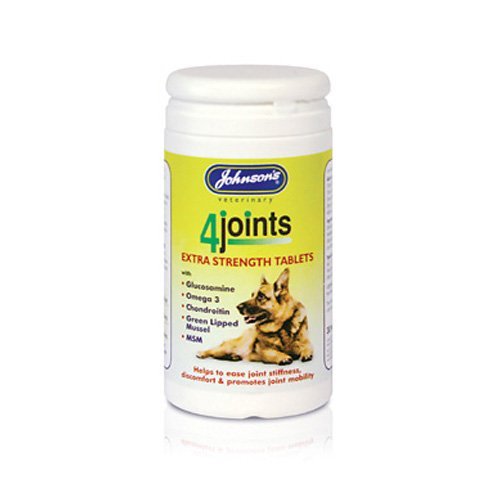 Johnsons 4 Joints Extra Strength Tablets for Dogs 100g - Bulk Deal of 4x