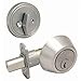 Designers Impressions Satin Nickel Single Cylinder Deadbolt Kwikset Keyway (We Key Lock Orders Alike for Free)