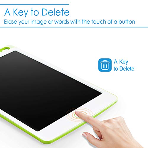 LCD Writing Tablet, Coovee 10 Inch Digital Ewriter Electronic Graphics Tablet Portable Mini Board Handwriting Pad Drawing Tablet with Memory Lock Suitable for Kids Home School Office (Monocolor) - Thumbnail 3