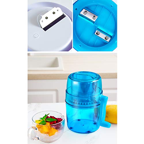 SYTH Eismaschine Eiscrusher Manuelle Haushalt Eiszerkleinerer Handheld Handbuch Eisschneider Fried Ice Machine (Blau) – Bild 5