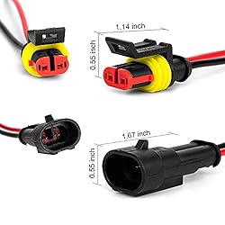 LanHong 2 Pin Way Electrical Wire Connector
