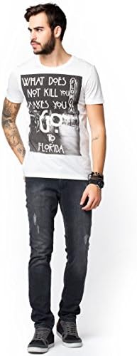 DeFacto Men's Color Changing Florida Printed T-Shirt
