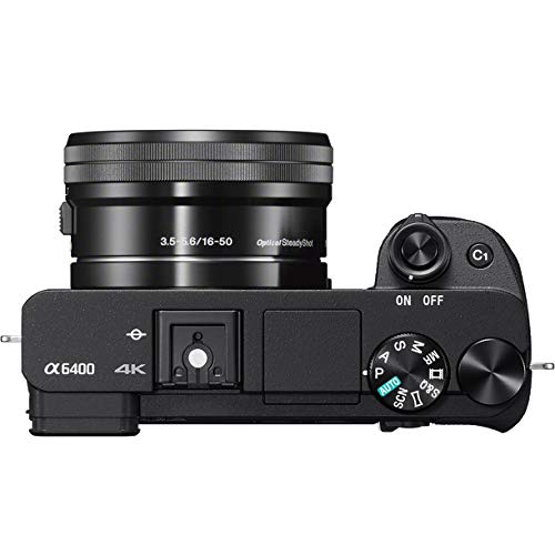Sony a6400 4K Mirrorless Camera ILCE6400L/B (Black) with 1650mm f/3.5