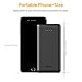 EasyAcc Slim 10000 mAh Power Bank, QC 3.0 Quick Charge Portable Charger External Battery for iPhone Android and More - Black