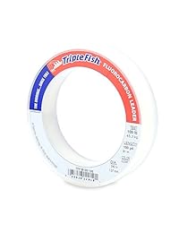 Triple Fish prueba de 100 lb Fluorocarbon líder línea de pesca