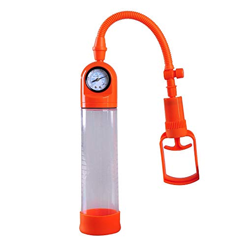 Vacuum Pump, Enlarger Pumps Sx Toy with Barometer for Men (Orange)