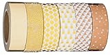 Washi Tape | Evermae Design Co. -- Mixed Metallics Premium Japanese Washi Tape, Set of 6 Rolls