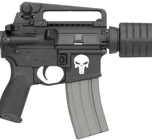 AR15 Lower Decals - Punisher (Ghost White)
