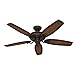 Hunter Fan Company 54014 Hunter Claymore Indoor Ceiling Fan with LED Light and Pull Chain Control, Brushed Cocoa