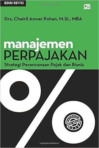Amazon Fr Manajemen Perpajakan Strategi Perencanaan Pajak Bisnis Edisi Revisi Pohan Chairil Anwar Livres