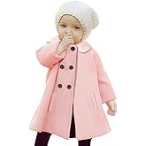 JEELLIGULAR Toddler Baby Girl Coats Kids Cloak Button Warm Thick Jacket Clothes Baby Fall Winter Outwear Clothes Set