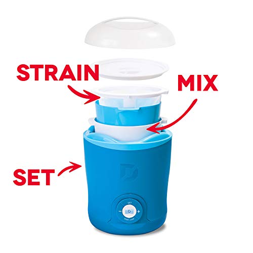 Dash Greek Yogurt Maker Machine with LCD Display + 2 BPAFree Storage