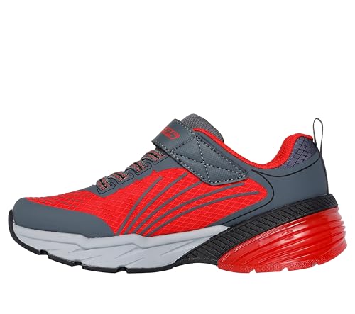 Skechers Kids Boys Thermoflux Elite Sneaker, Charcoal/Red, 11 Little Kid