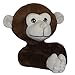 Curtain Critters ALGFMY240510COL Plush Safari Giraffe and Chocolate Monkey Curtain Tieback Collector Set