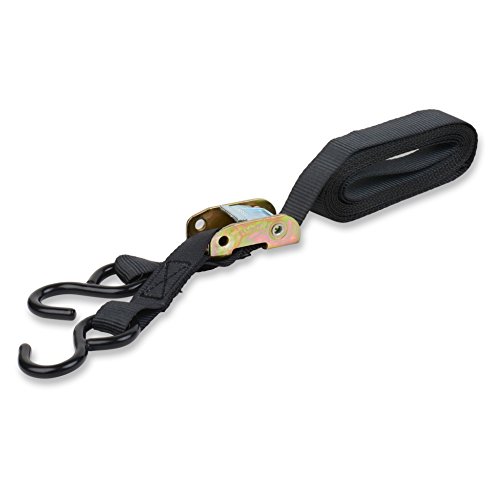 Mann Cambuckle Tie Down Straps with SHooks 4Pack Set 1" x10' 300lb