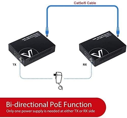AV Access HDMI KVM USB Extender Over Cat5e/6/6a/7 260ft/80M, 2 USB2.0 Ports, Zero-Latency, Plug and Play, No Driver - Image 5