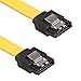 Relper-Lineso 6 Pack 18 Inches SATA III 6.0 Gbps Data Cable with Locking Latch (Yellow)
