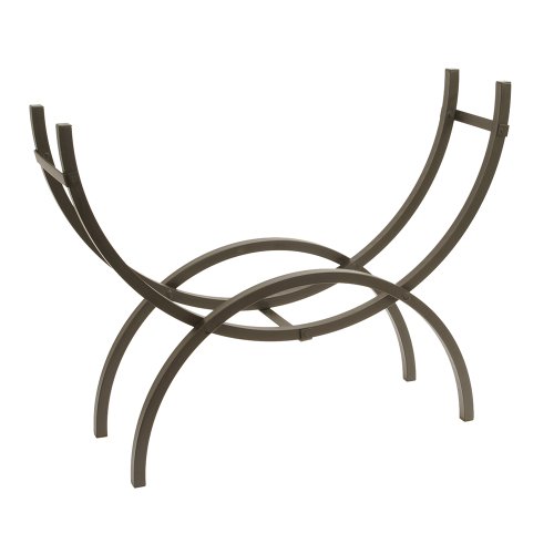 Shelter SCRM Firewood Crescent Storage Log Rack/Holder, Holds 1/5 Cord, Powder Coated Heavy Duty 1.5" Tubular Steel, Medium (48" L x 14" D x 40" H), Black - Thumbnail 5