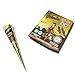 Prettywan Temporary Tattoo Cones, 12Pcs Paste Cones Black Body Art Painting Drawing