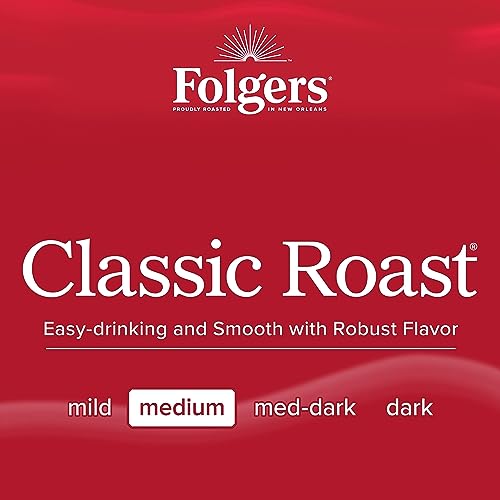 FOLGERS CLASSIC ROAST INSTANT COFFEE, 8-OUNCE JAR