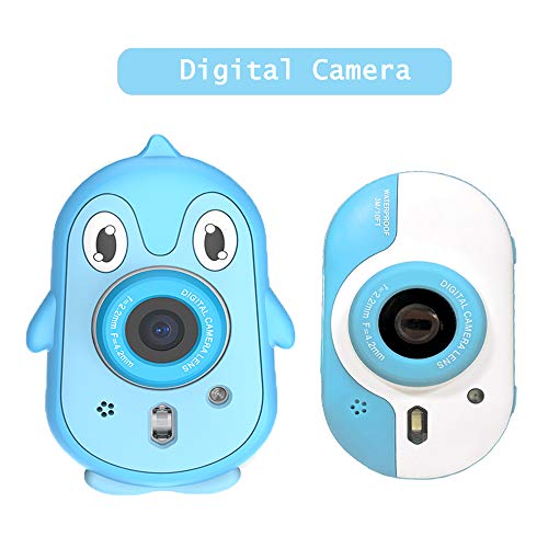 LUOSI Kids Diving Digital Camera 3M | Waterproof Video Camera | Anti-Drop Selfie Camcorder 2.4 inch HD Screen | Gift and Toy for Children Age 4 to 12 Include Soft Silicone Case (Blue)